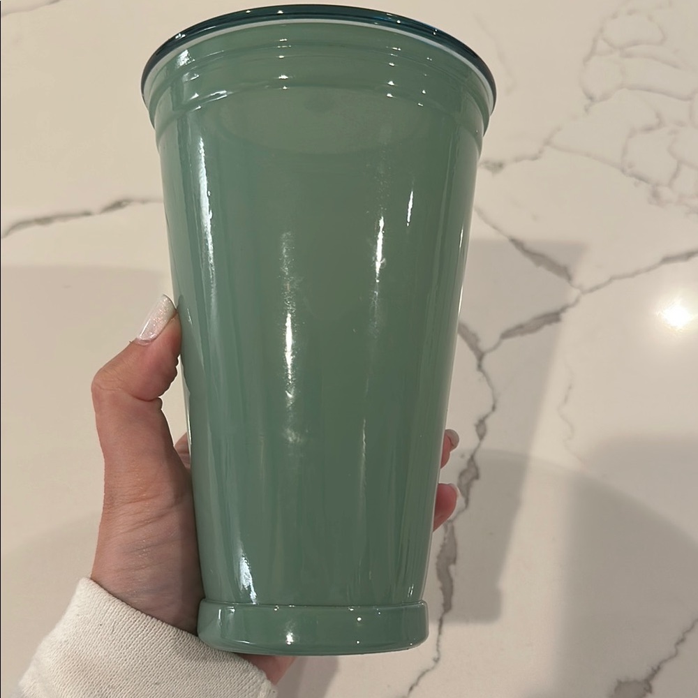 Starbucks Green Tumbler (No Straw) - Picture 3 of 9